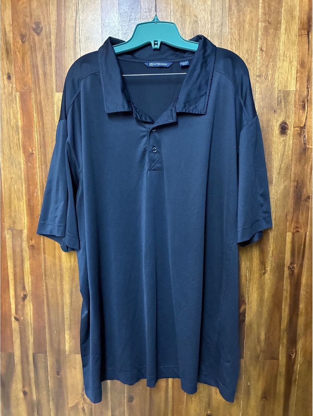 Cutter & Buck Mens 3XL Navy Performance Polo Shirt Golf Gorpcore Big & Tall
